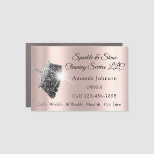 Sparkle & Shine Cleaning Service Houskeeping Rosse Car Magnet