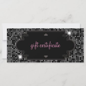 Sparkle & Shine Gift Certificate : Rack Card by luckygirl12776 at Zazzle
