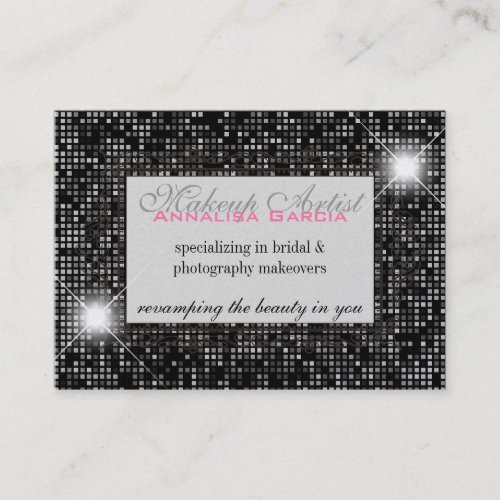 Sparkle &amp; Shine Makeup Artist : Business Card