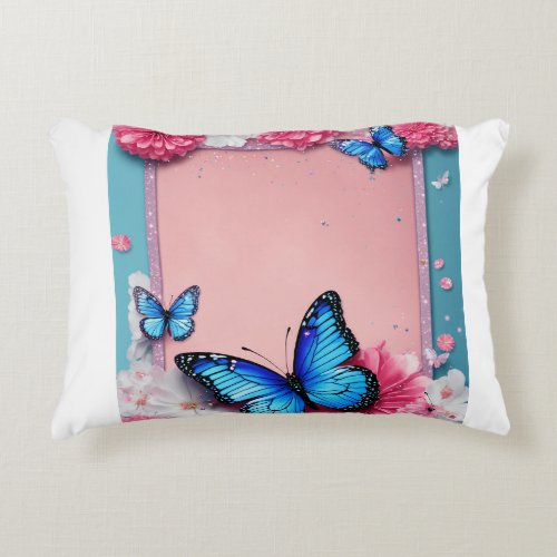 Sparkle  Shine Pretty in Pink  Blue Birthday  Accent Pillow