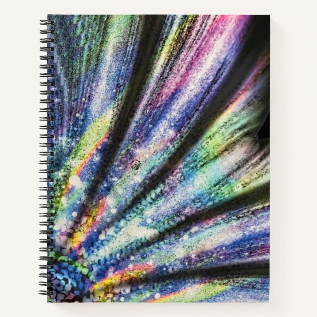 Sparkle & Shine Rainbow Mermaid Tail | Colorful Notebook (Front)
