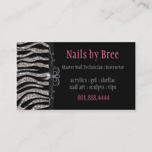 Sparkle &amp; Shine Zebra : Business Card