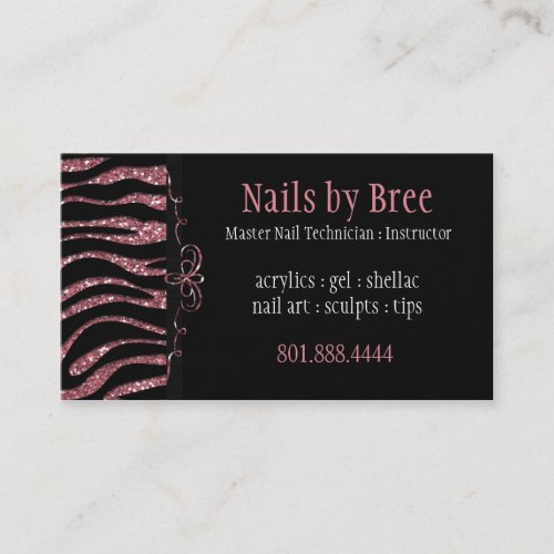 Sparkle &amp; Shine Zebra : Business Card
