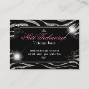 Sparkle & Shine Zebra : Business Cards