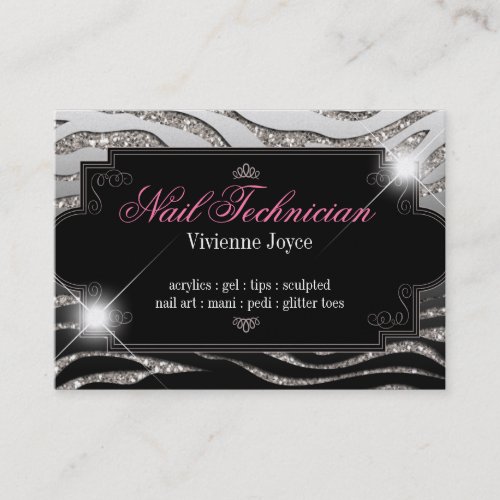 Sparkle &amp; Shine Zebra : Business Cards
