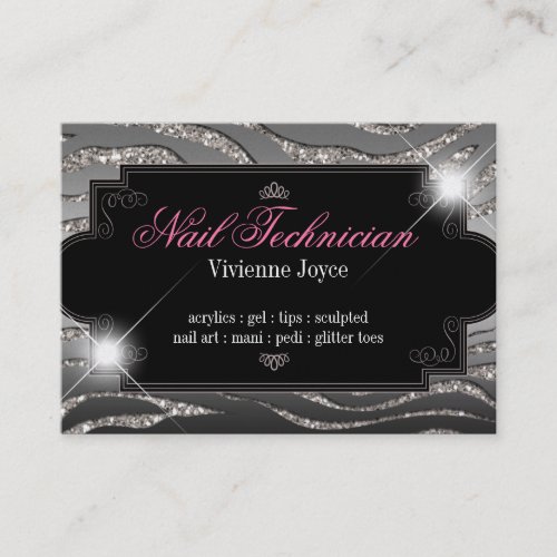 Sparkle &amp; Shine Zebra : Business Cards