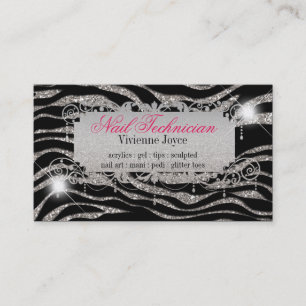 Sparkle & Shine Zebra : Business Cards