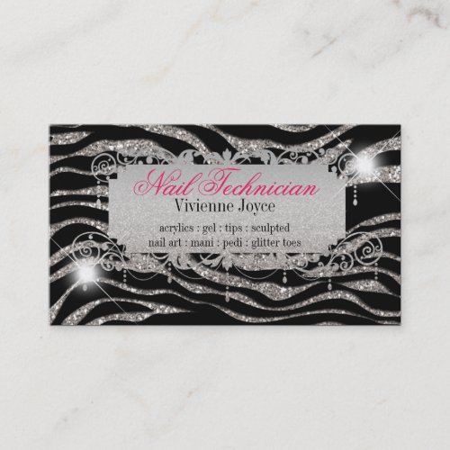 Sparkle &amp; Shine Zebra : Business Cards