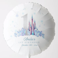 Sparkle Silver Frozen Kingdom Castle 1st Birthday 