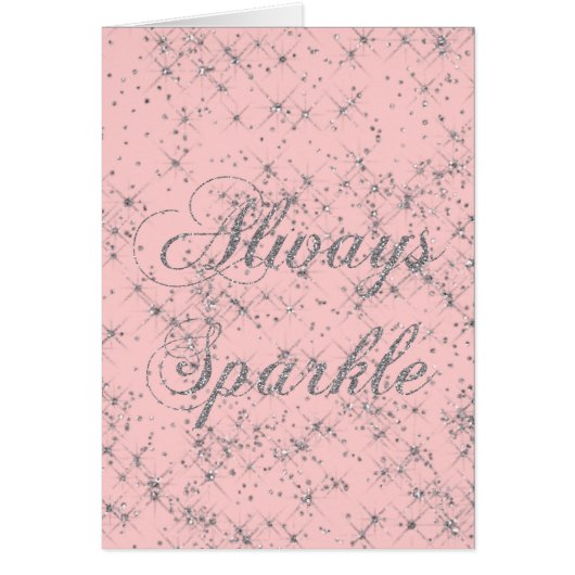 Sparkle Silver Glitter Cards (Front)