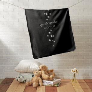 Sparkle Sparkle Little Star Black Starlight Baby Blanket