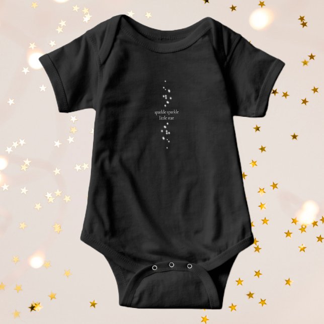 Sparkle Sparkle Little Star Black Starlight Baby Bodysuit (Creator Uploaded)