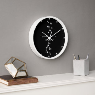Sparkle Sparkle Little Star Black Starlight Clock