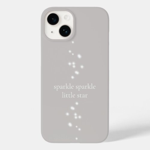 Sparkle Sparkle Little Star Silver Gray Starlight Case_Mate iPhone 14 Case