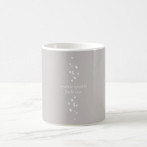 Sparkle Sparkle Little Star Silver Gray Starlight Coffee Mug