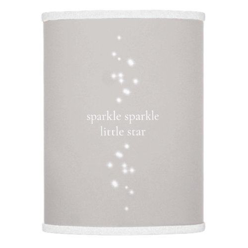 Sparkle Sparkle Little Star Silver Gray Starlight Lamp Shade