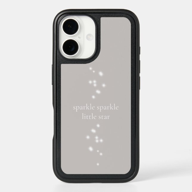 Sparkle Sparkle Little Star Silver Gray Starlight Otterbox iPhone Case (Back)