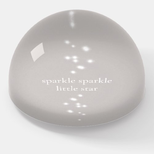Sparkle Sparkle Little Star Silver Gray Starlight Paperweight
