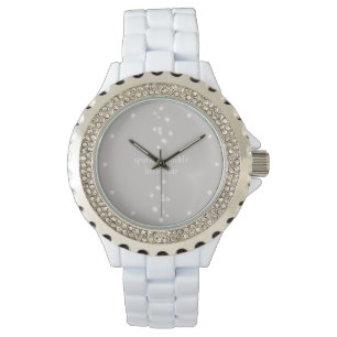 Sparkle Sparkle Little Star Silver Gray Starlight Watch