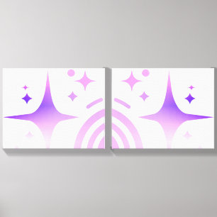 Sparkle Stars, Beacon of the Limitless Digital Age Canvas Photo Tile