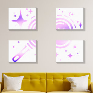 Sparkle Stars, Beacon of the Limitless Digital Age Canvas Photo Tile