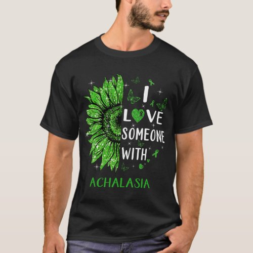 Sparkle Sunflower Achalasia Awareness T_Shirt