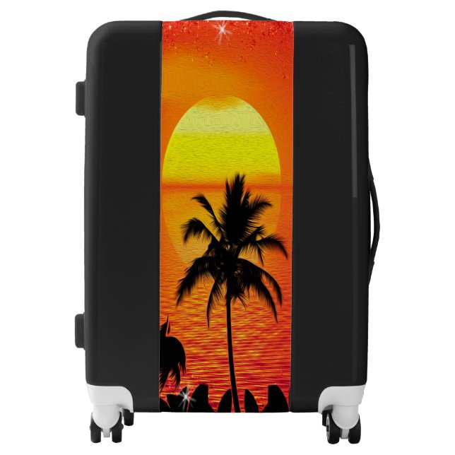 Sparkle Sunset Luggage (Front)
