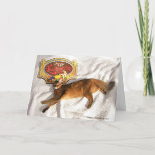 Sparkle the Supermodel Thanksgiving Card