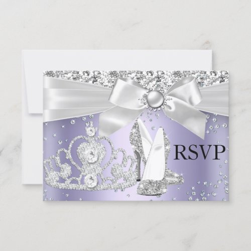 Sparkle Tiara  Heels Purple Sweet 16 RSVP