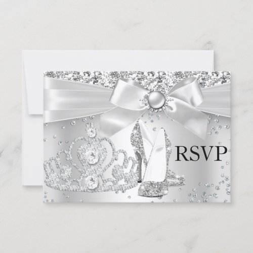 Sparkle Tiara Heels Silver Sweet 16 RSVP