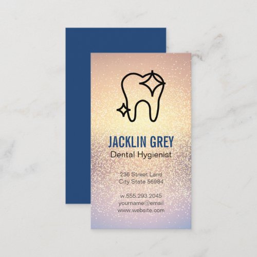 Sparkle Tooth  Dentistry  Shimmer Business Card