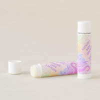 Sparkle Unicorn Baby Shower Thank You Favor Lip Balm