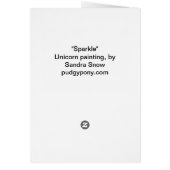 :Sparkle" Unicorn Cards (Back)