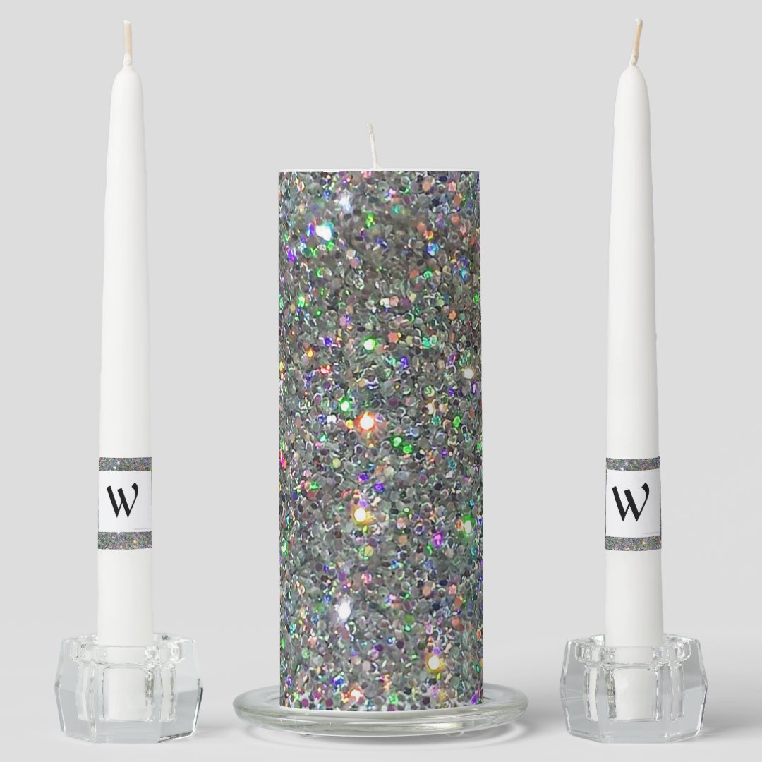 Sparkle Unity Candle Set Zazzle