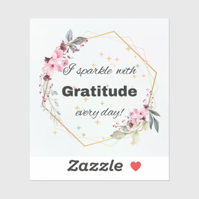 Sparkle With Grace Sticker (Sheet)