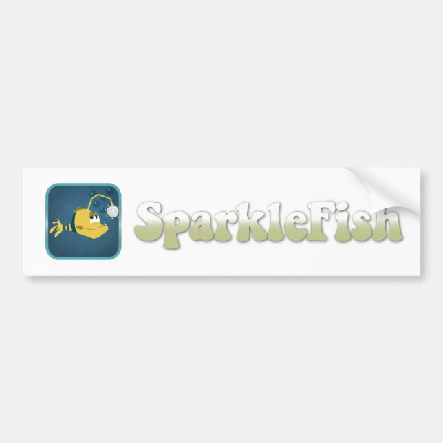 SparkleFish Bumper Sticker (Front)
