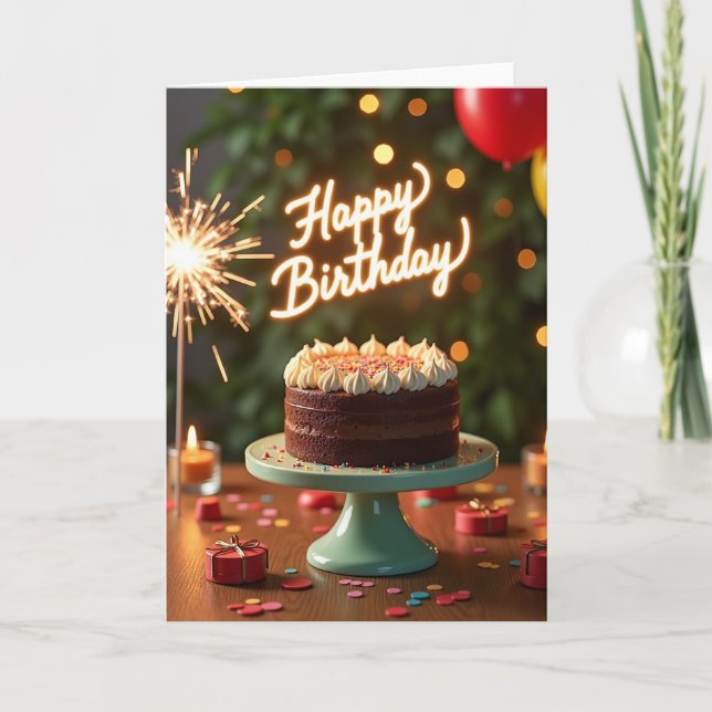 Sparkler Celebration Card (Front)