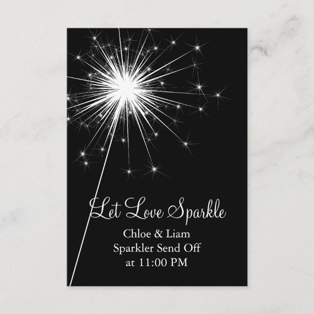 Sparkler Holder (black) Enclosure Card (Front)