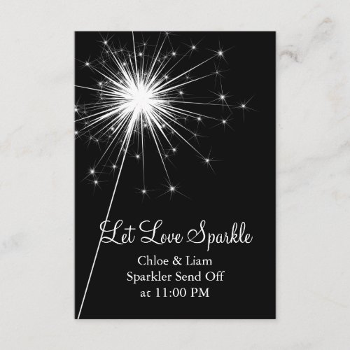 Sparkler Holder (black) Invitation