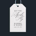 Sparkler Send Off Wedding Elegant Modern Gift Tags<br><div class="desc">Sparkler Send Off Wedding Elegant Modern Gift Tags</div>