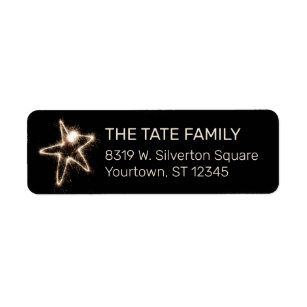 Happy New Year Return Address Labels | Zazzle