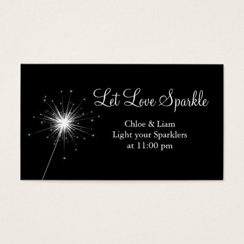 Sparkler Tag Business Card