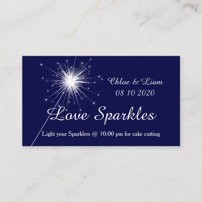 Sparkler Tag Enclosure Card (Front)
