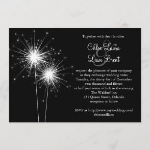 Sparkler Wedding Invitation 2