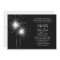Sparkler Wedding Invitation (black)