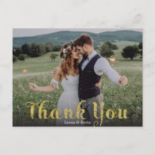 Sparklers Thank You Wedding Postcard