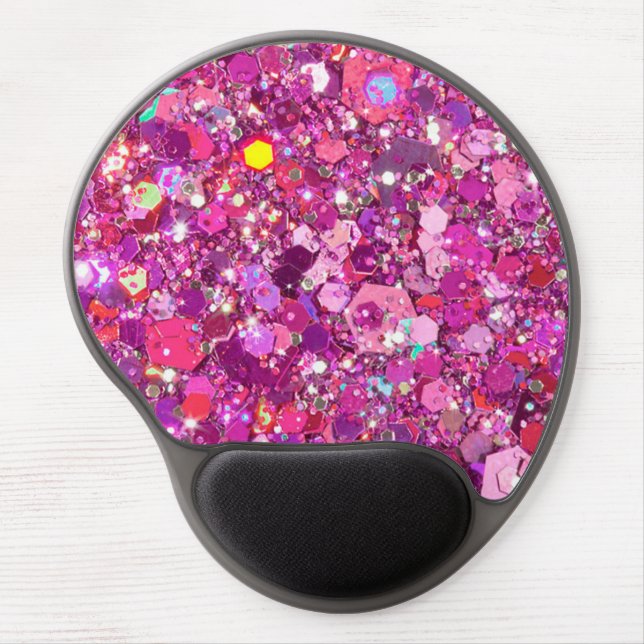 Sparkles & Glitter pattern Gel Mouse Pad (Front)