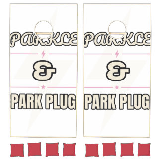 Sparkles & Spark Plugs — Cornhole Set