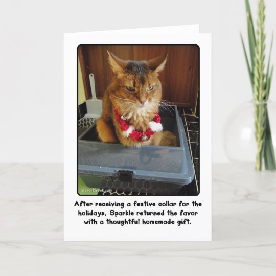 Sparkle's Thoughtful Holiday Gift Card  Zazzle.com