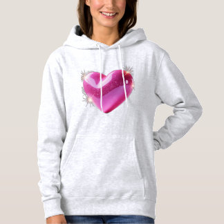 Sparkling 3D Pink Heart – A Symbol Hoodie